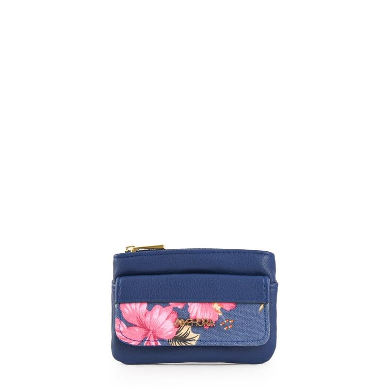 AMPHORA - Monedero rectangular animalia azul