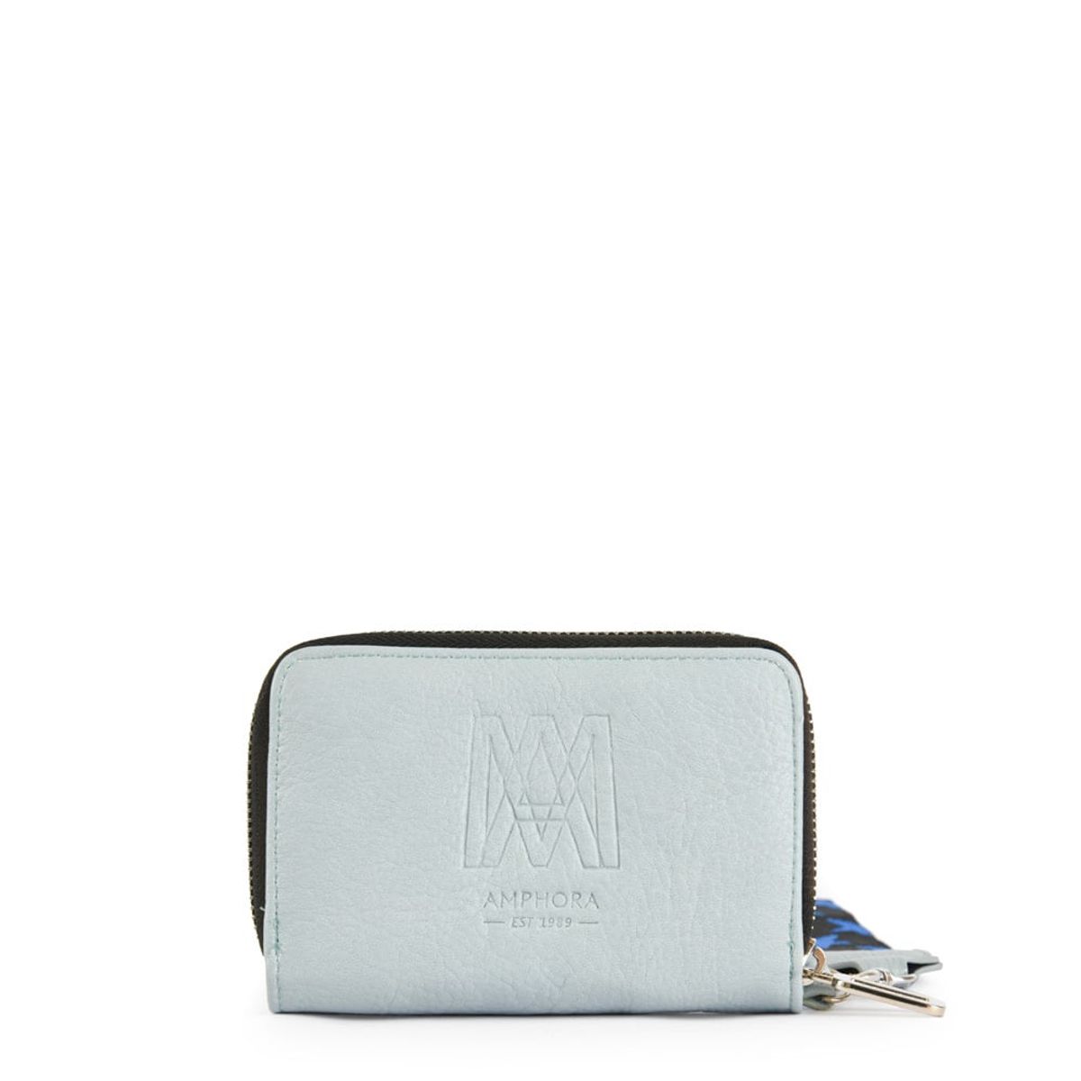 AMPHORA - Billetera Cierre Exterior Grande Ena Celeste