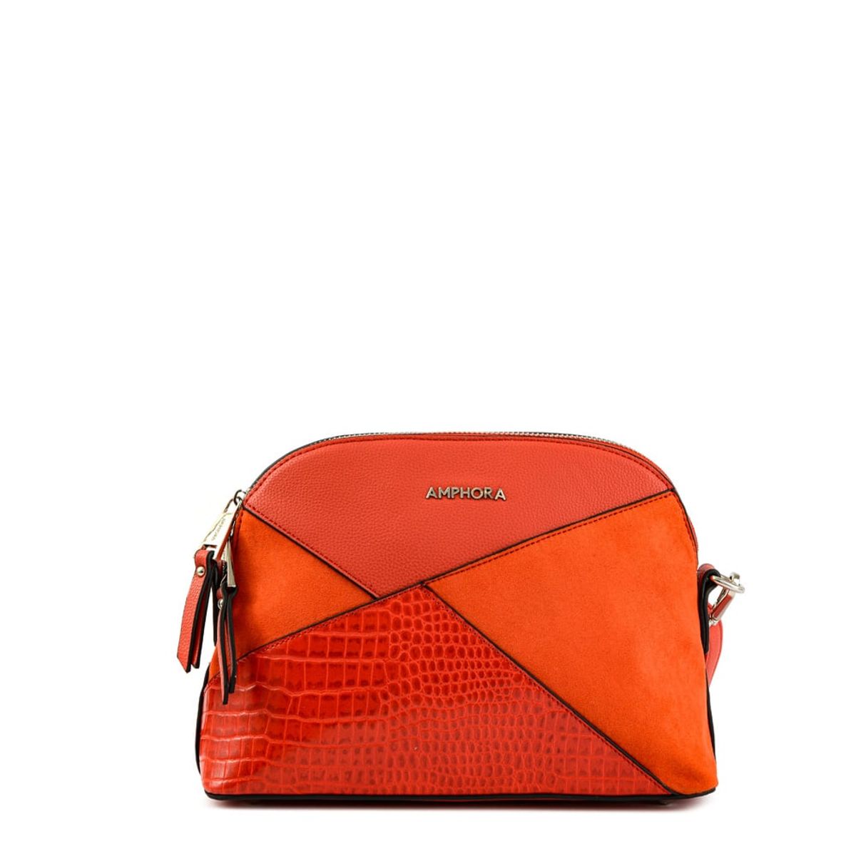 AMPHORA - Cartera Bandolera Pequeña Corinne Rojo Tomate