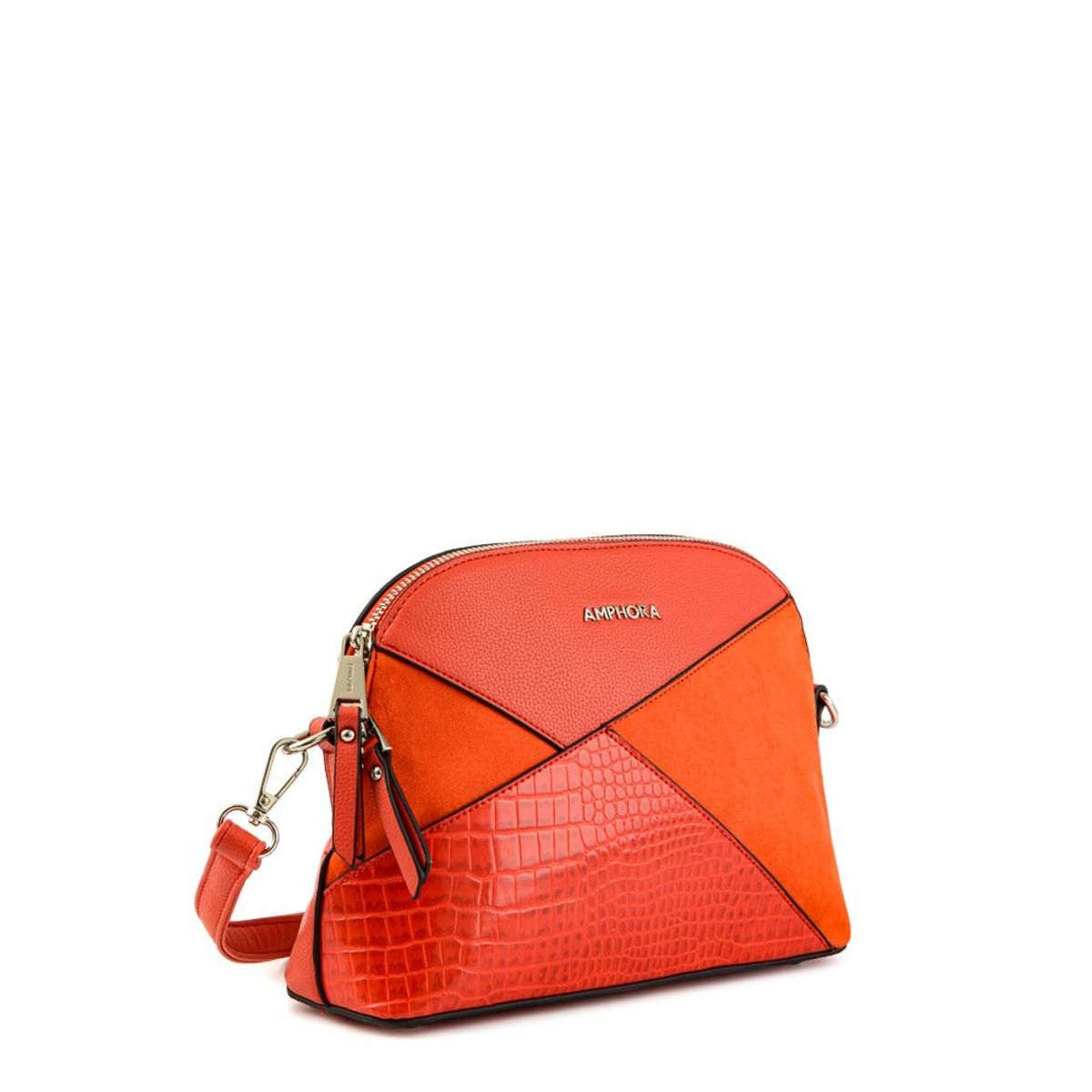 AMPHORA - Cartera Bandolera Pequeña Corinne Rojo Tomate