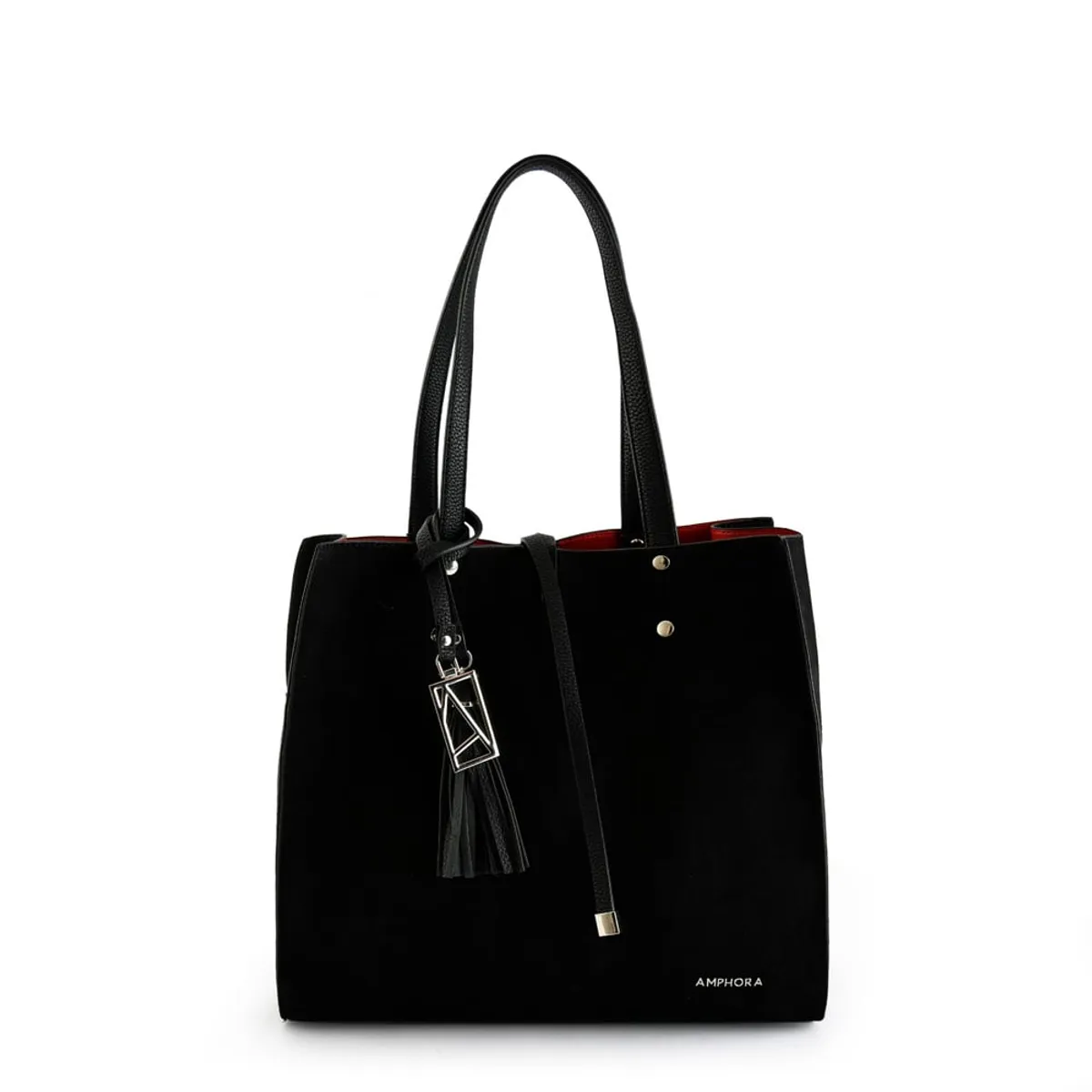 AMPHORA - Cartera tote allure mediana negro