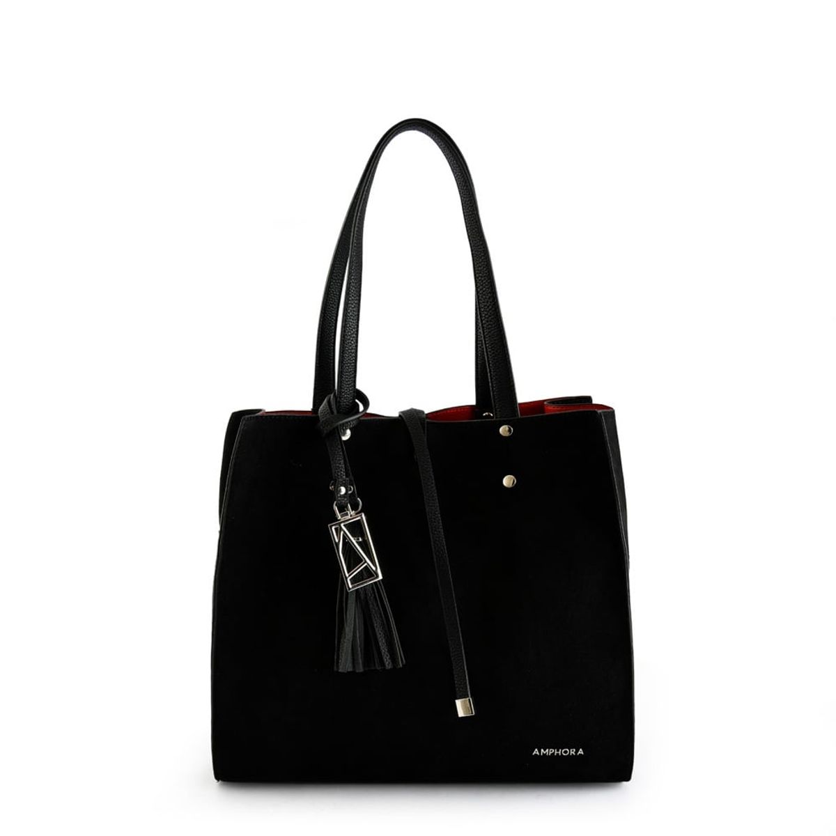 AMPHORA - Cartera tote allure mediana negro