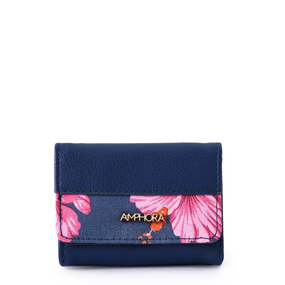 AMPHORA - Billetera cierre exterior animalia pequeña azul