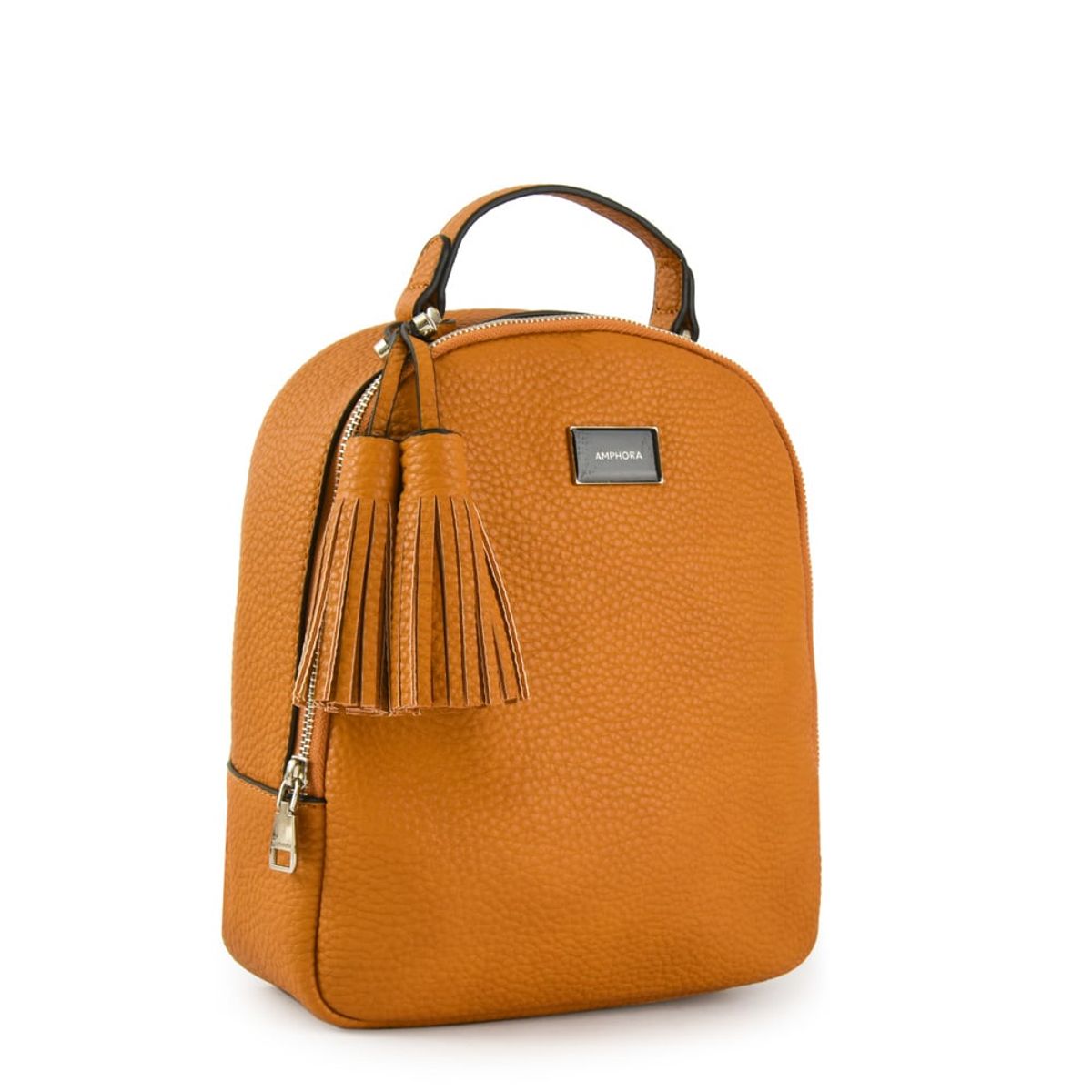 AMPHORA - Mochila alianna pequeña camel