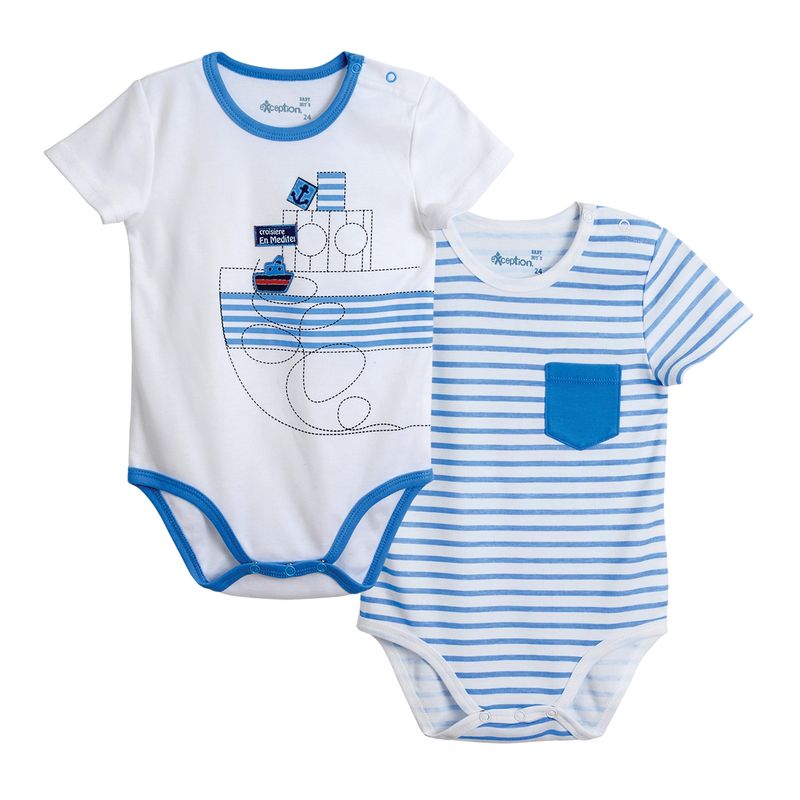 EXCEPTION - Pack 2 bodys bebé niño Exception