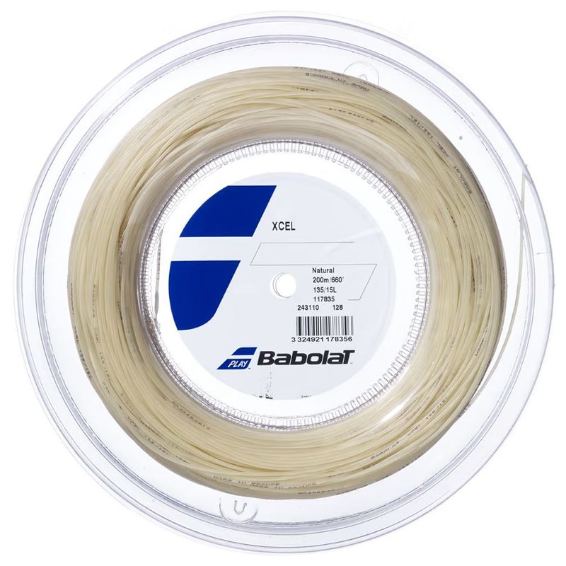 BABOLAT - CUERDA TENIS BABOLAT XCEL 1.30 X 200 MTS (NATURAL)