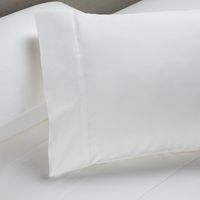 Sábana 200 Hilos Algodón Lisa CopperHealth Blanca 2 Plazas