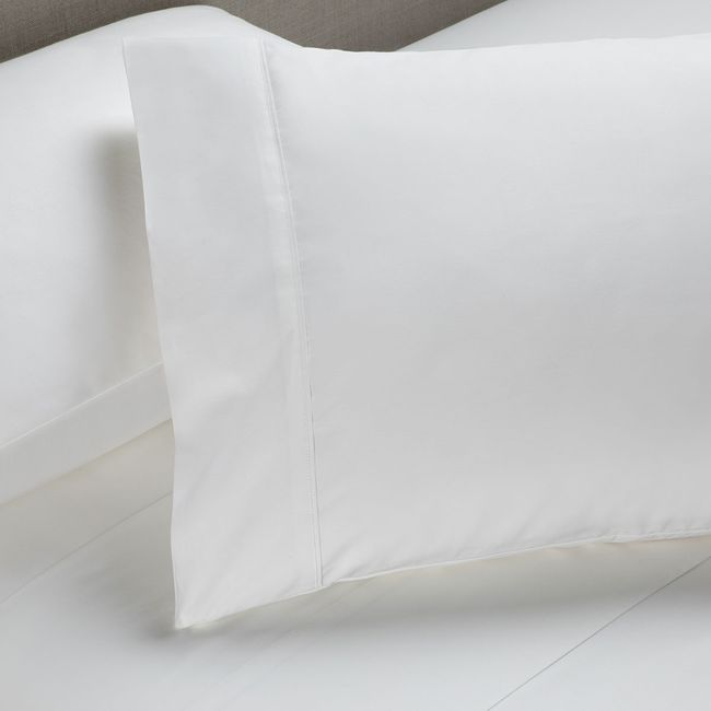 ROSEN - Sábana 200 Hilos Algodón Lisa CopperHealth Blanca 2 Plazas