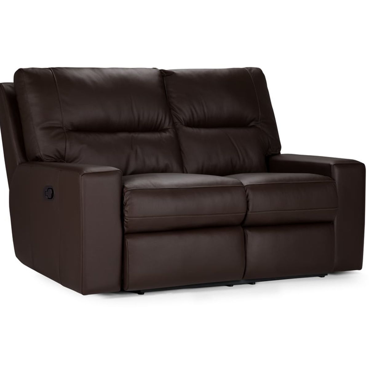 ROSEN - Sofá Reclinable Tolstoi 2 Cpos Cuero Madrás Marrón - ROSEN