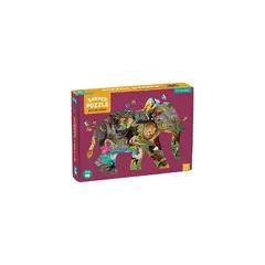 MUDPUPPY - Puzzle con forma 300 piezas safari