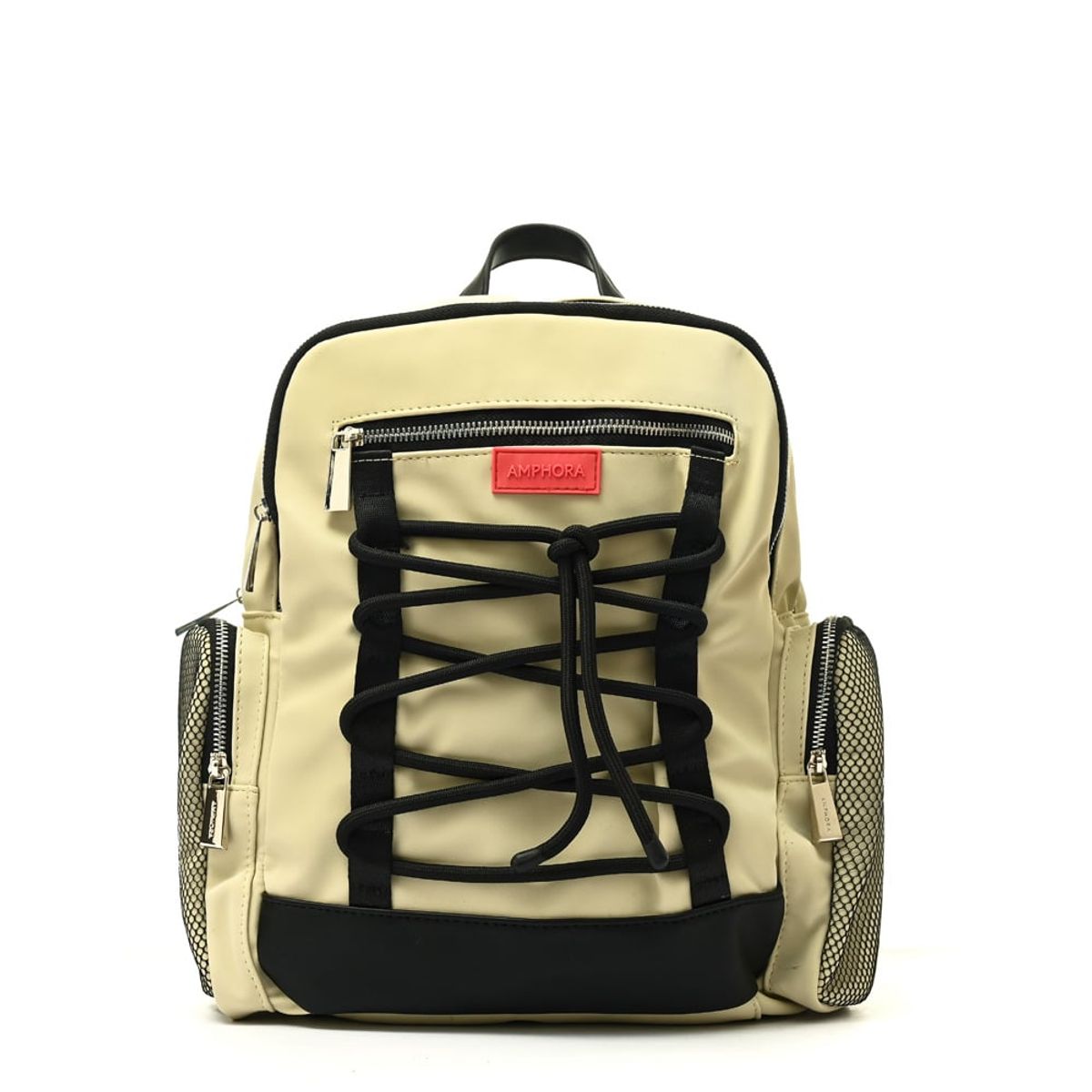 AMPHORA - Mochila grande robin beige