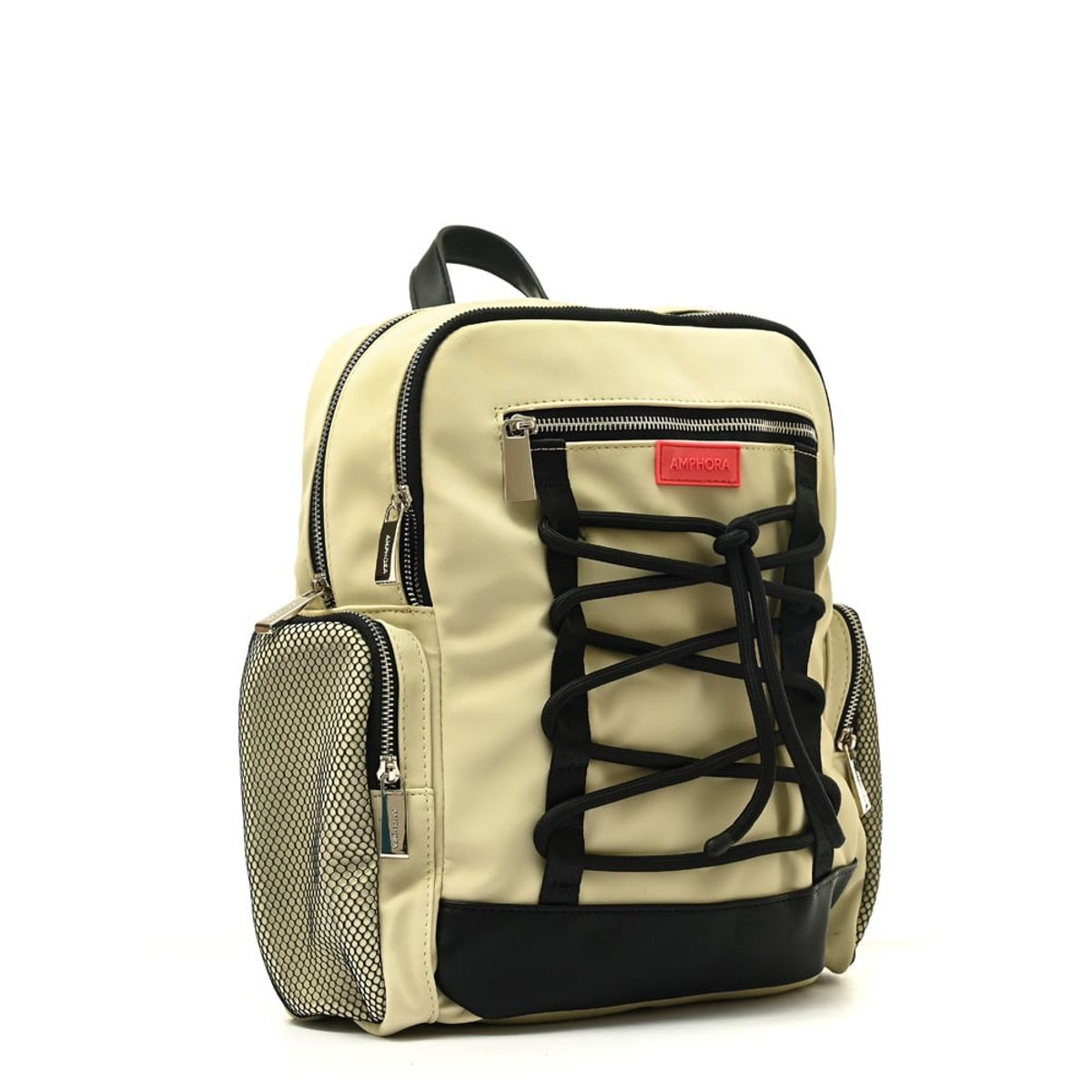 AMPHORA - Mochila grande robin beige