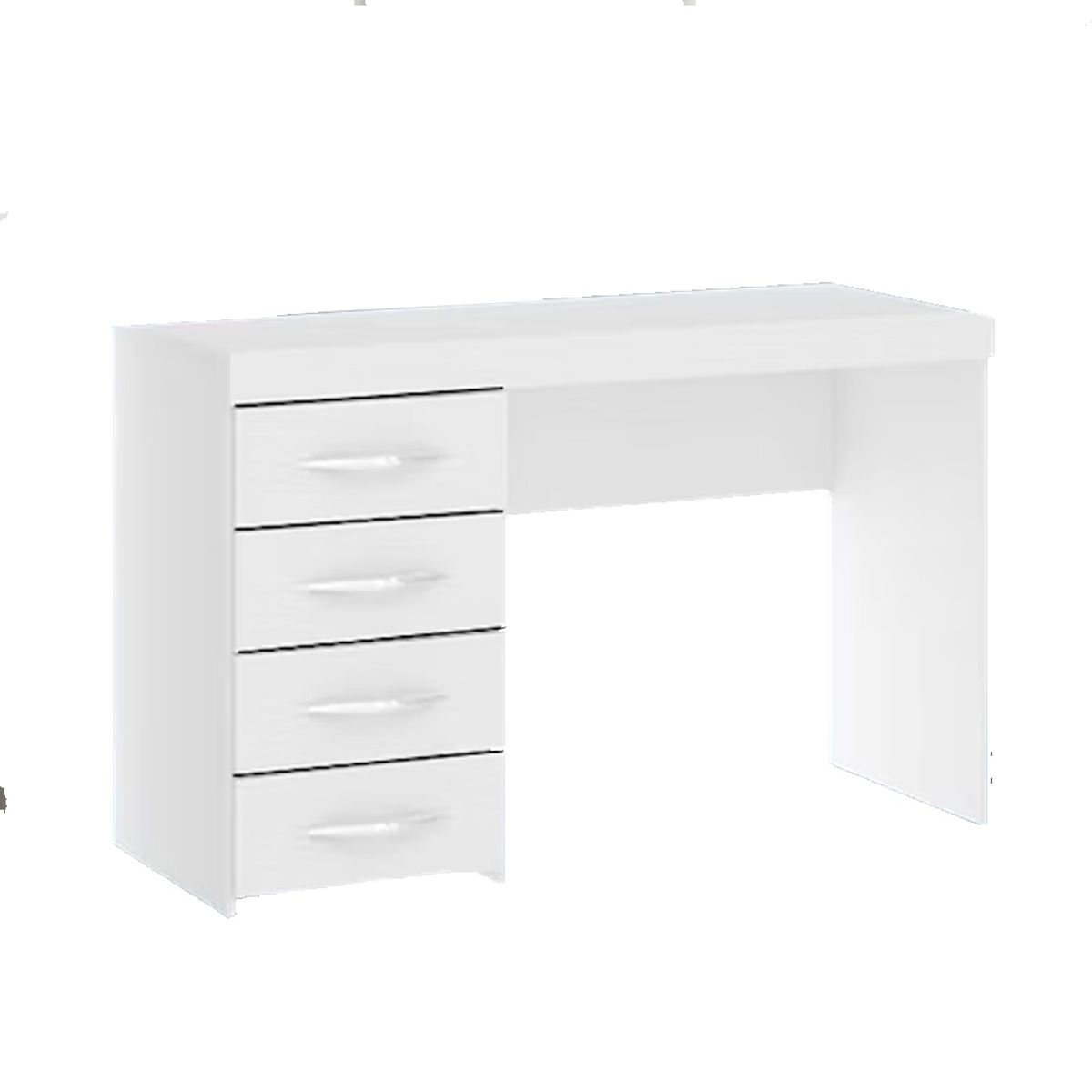 TODODESCUENTO - Escritorio 4 Cajones Mdf , Blanco