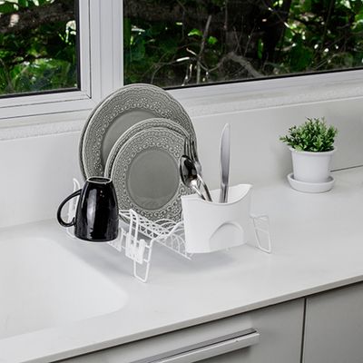 Imagen 2 del producto Secaplatos Escurridor Termoplastificado Blanco 12 Platos.