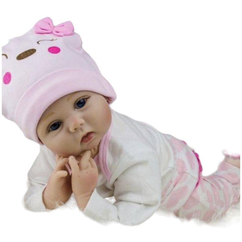 FRANAFOR - Bebe Reborn Muñeca Realista Silicona Suave Grande 55cm