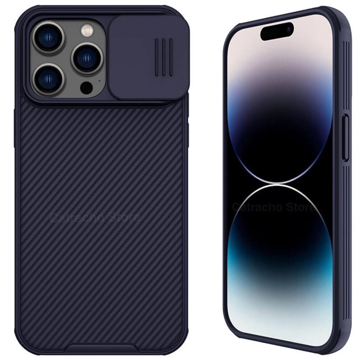 NILLKIN - Carcasa Nillkin Camshield Pro Para iPhone 14 Pro - Purpura Oscuro