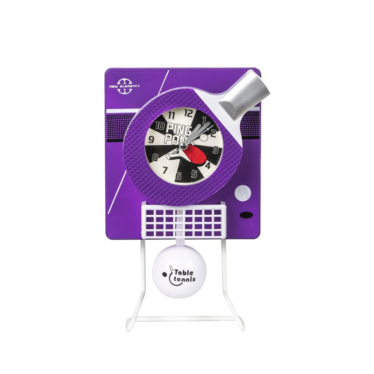 MUNDO ONLINE - Reloj Despertador Inalambrico Ping Pong Morado
