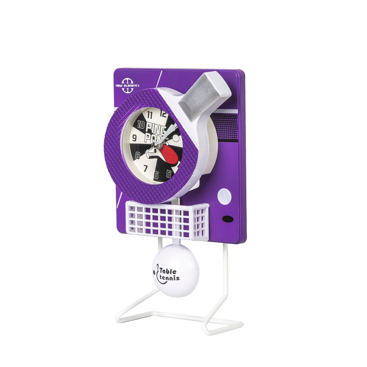 MUNDO ONLINE - Reloj Despertador Inalambrico Ping Pong Morado