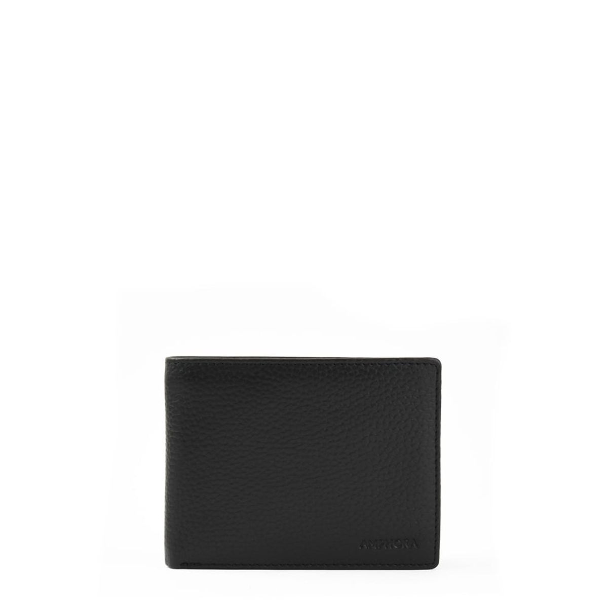AMPHORA - Billetera con aleta mediana facundo negro