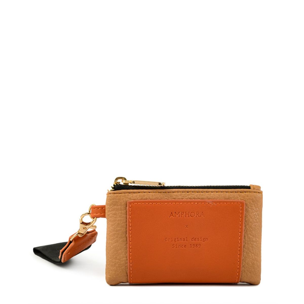 AMPHORA - Monedero rectangular murray beige oscuro