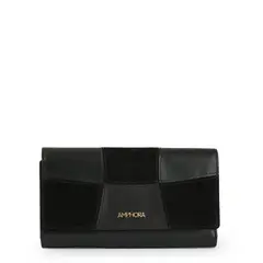 AMPHORA - Billetera new mosaic cuero acordeon grande negro