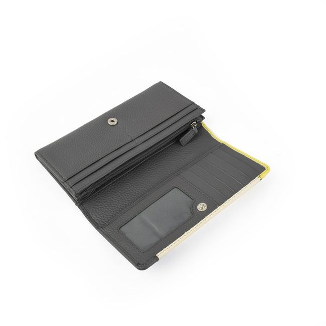 AMPHORA - Billetera acordeon citron gris oscuro