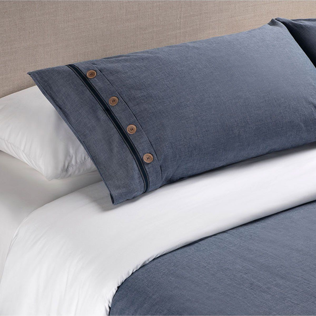 ROSEN - Funda Plumón Rosen Algodón Pure New Lanin Súper King Denim