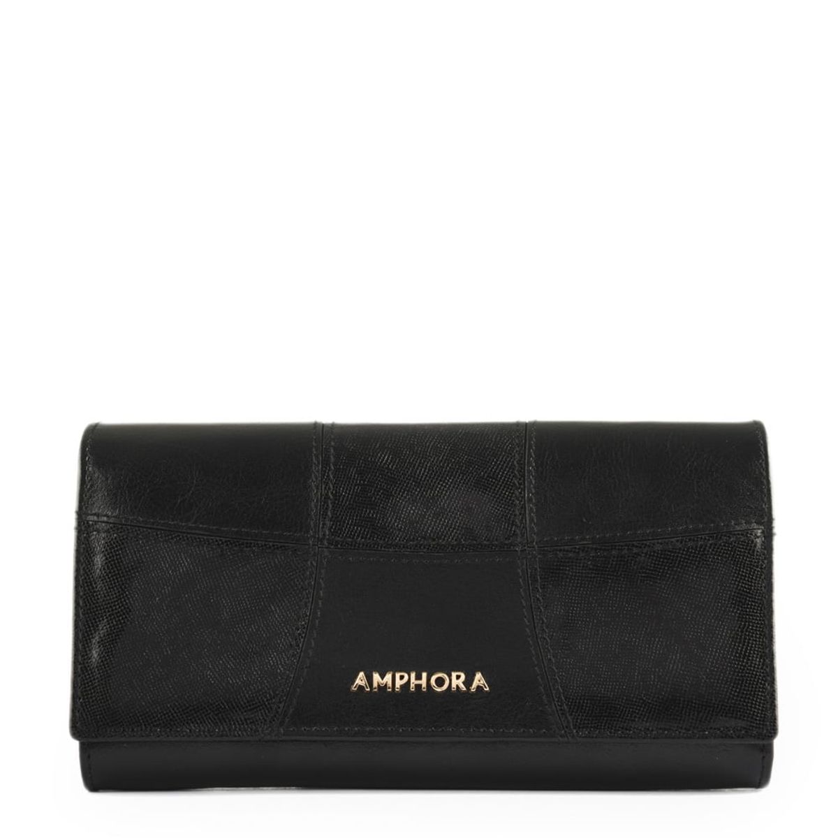 AMPHORA - Chequera acordeon mosaic negro