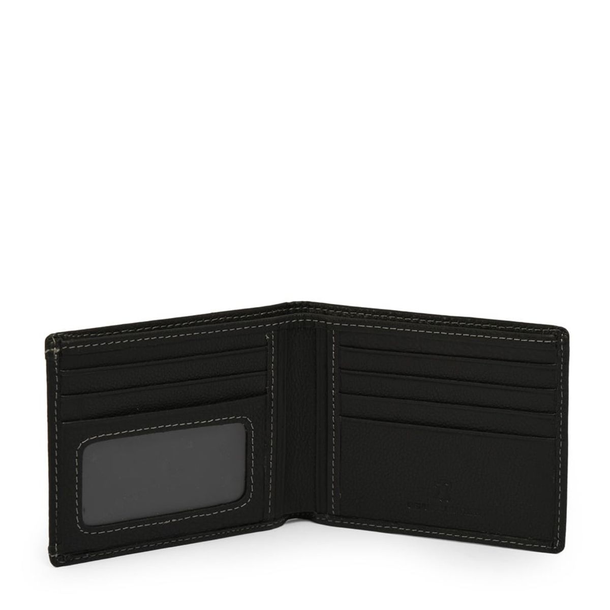 AMPHORA - Billetera new motorcycle cuero negro