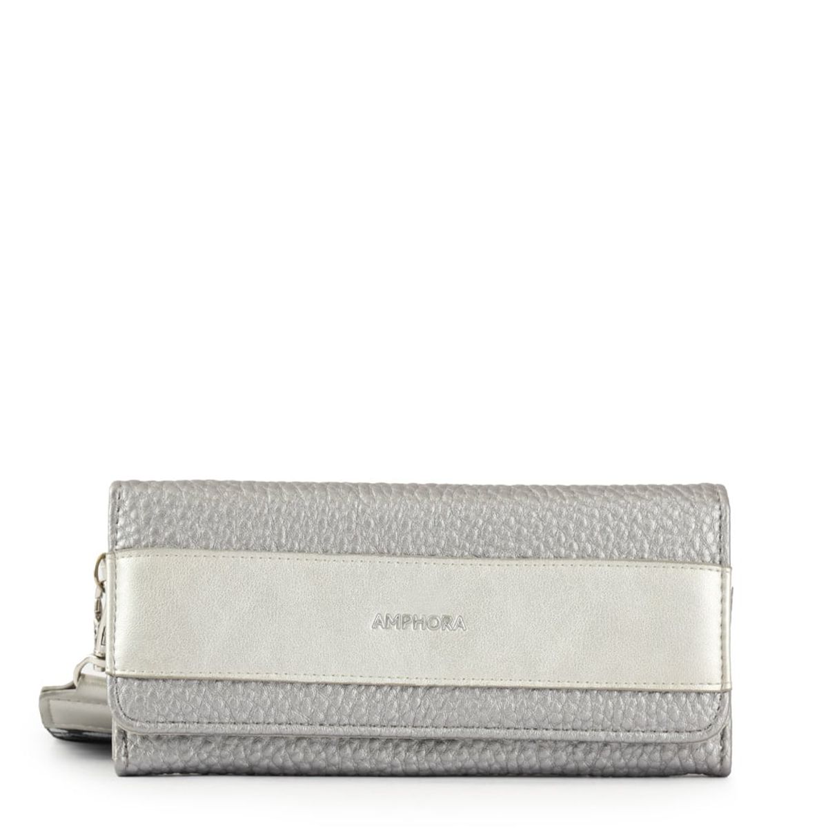 AMPHORA - Billetera Grande Lunna Plateado
