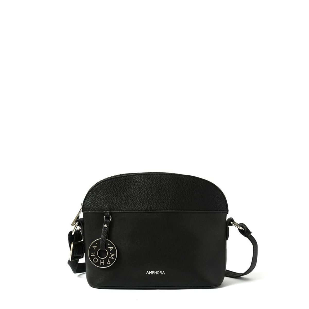 AMPHORA - Cartera bandolera pequeña cradily negro