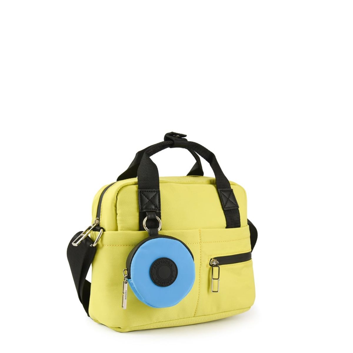 AMPHORA - Cartera Bandolera Pequeña Catia Verde Limon