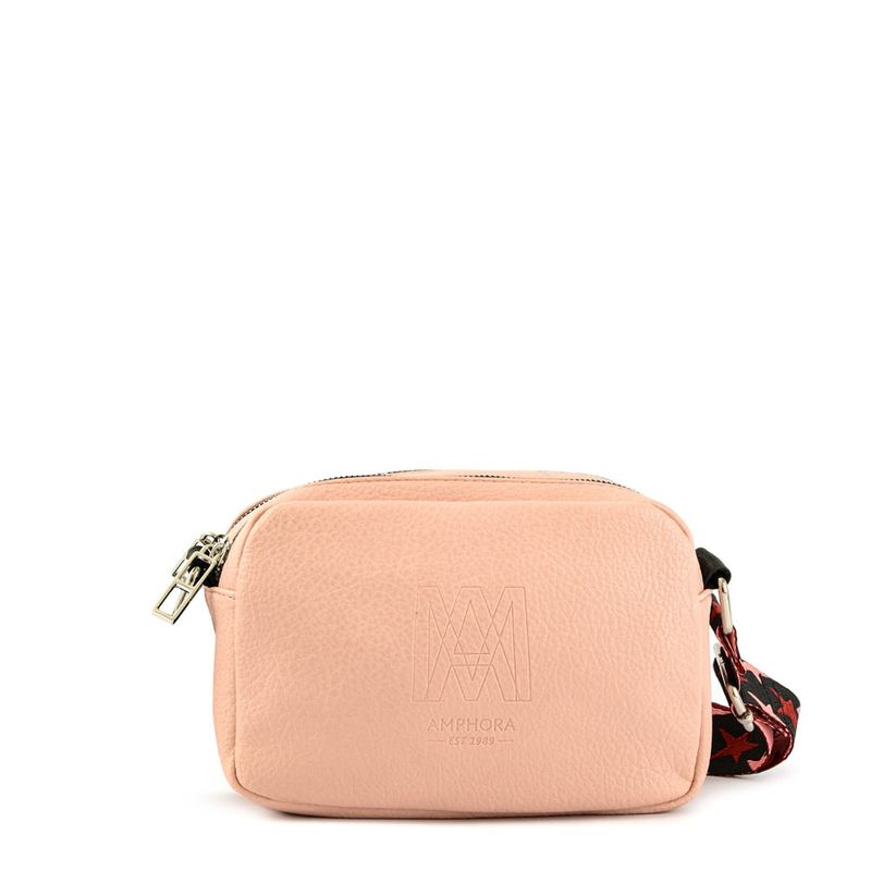 AMPHORA - Cartera Bandolera Pequeña Ena Rosado