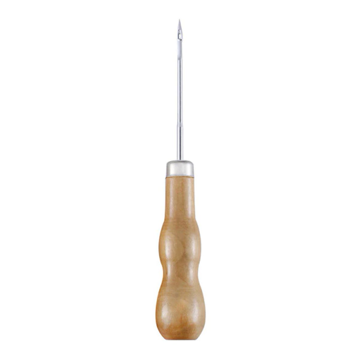 GENERICO - Lezna o punzón con mango de madera para perforar y coser