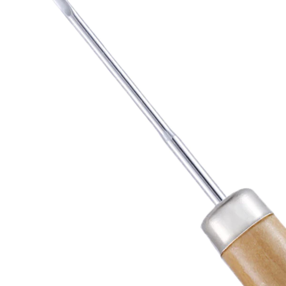 GENERICO - Lezna o punzón con mango de madera para perforar y coser