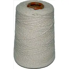 GENERICO - Hilo algodón virgen 450gr 5 hebras pitilla natural cruda