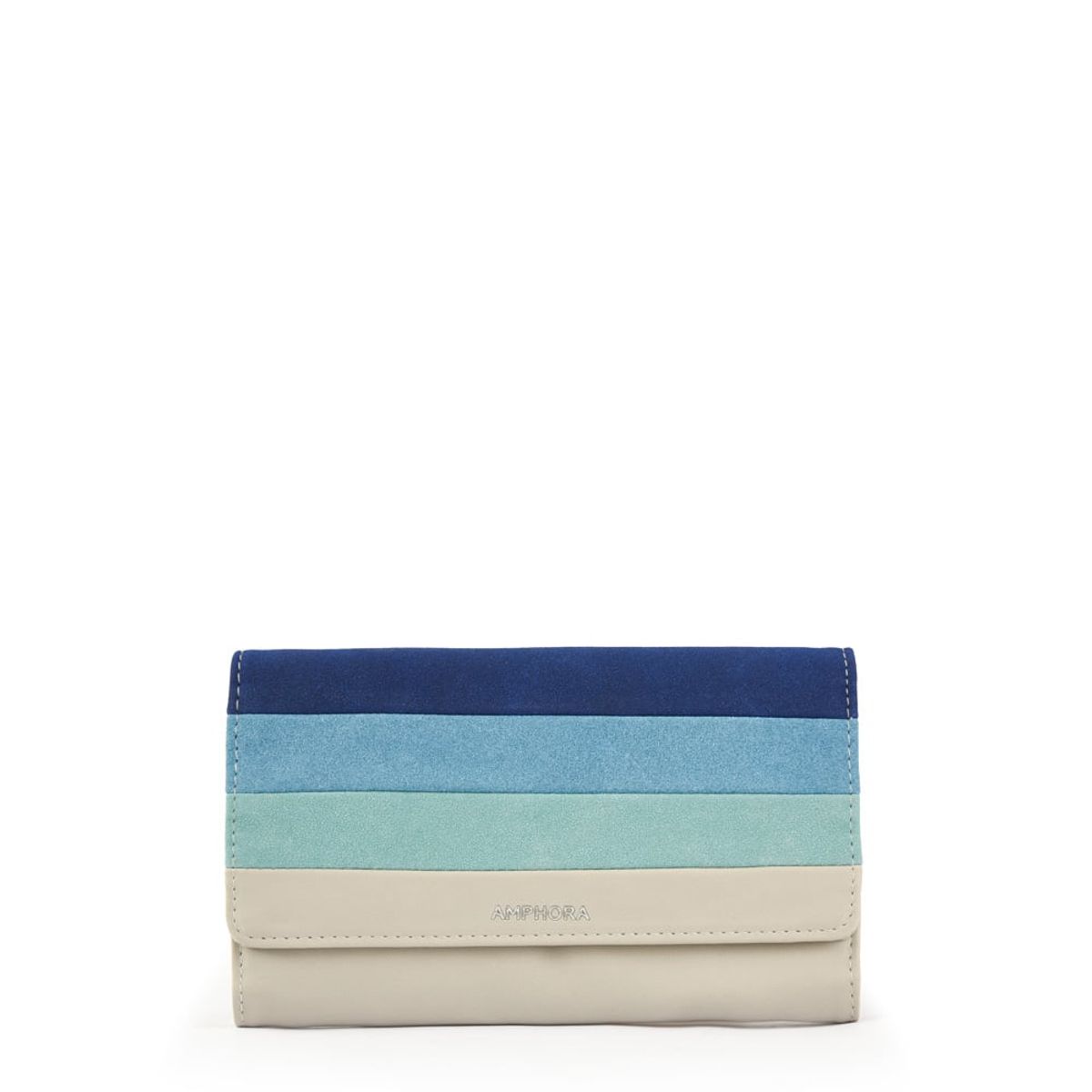 AMPHORA - Billetera grande bridget gris