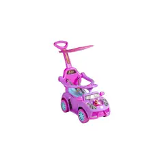 VOYAGE - Auto correpasillo con guiador rueda de eva pink