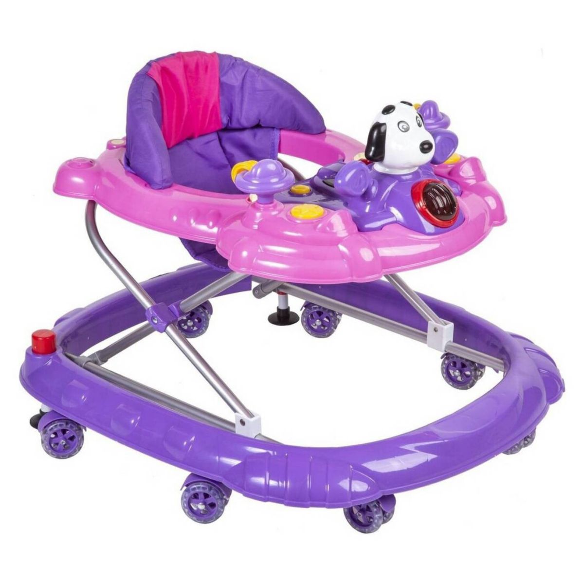 VOYAGE - Andador Dog Pink con freno y rueda de cilicona