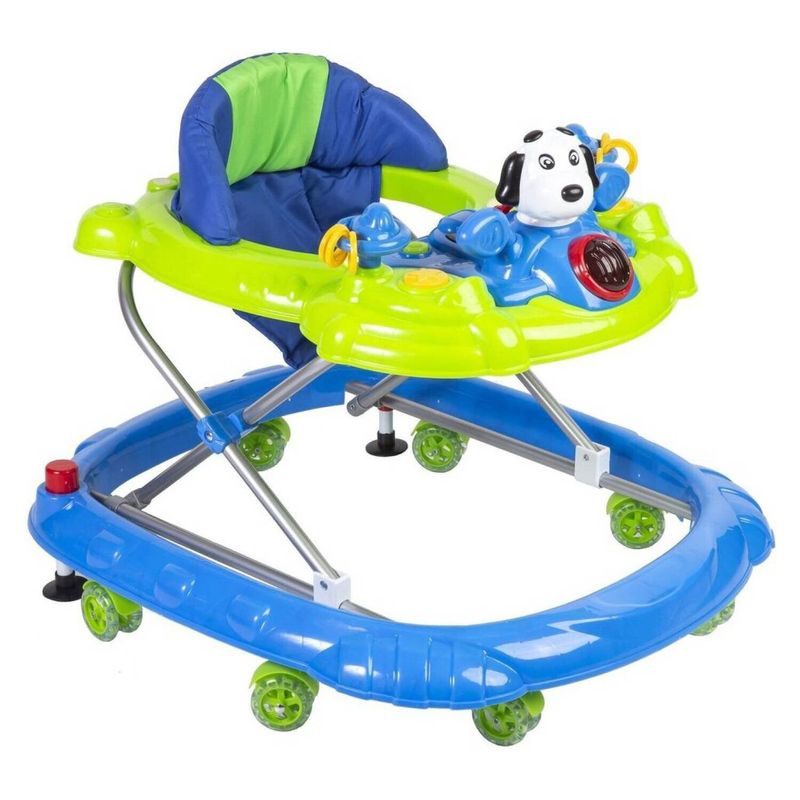 VOYAGE - Andador Dog Blue con freno y rueda de Silicona