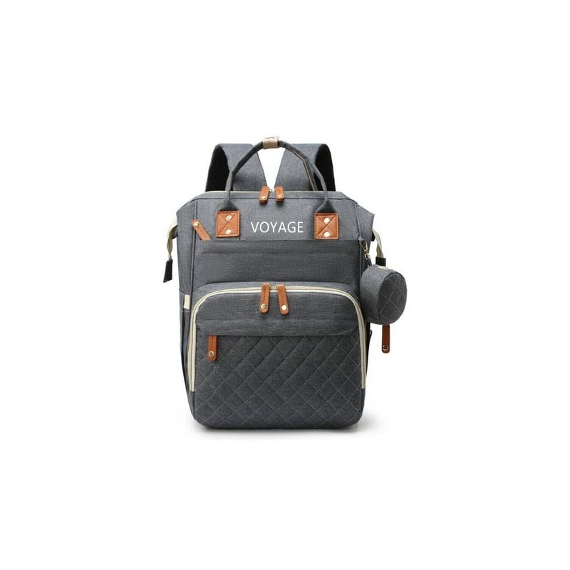 VOYAGE - Mochila pañalera maternal 3 en 1 voyage grey