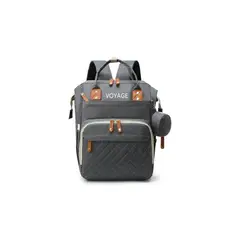 VOYAGE - Mochila pañalera maternal 3 en 1 grey
