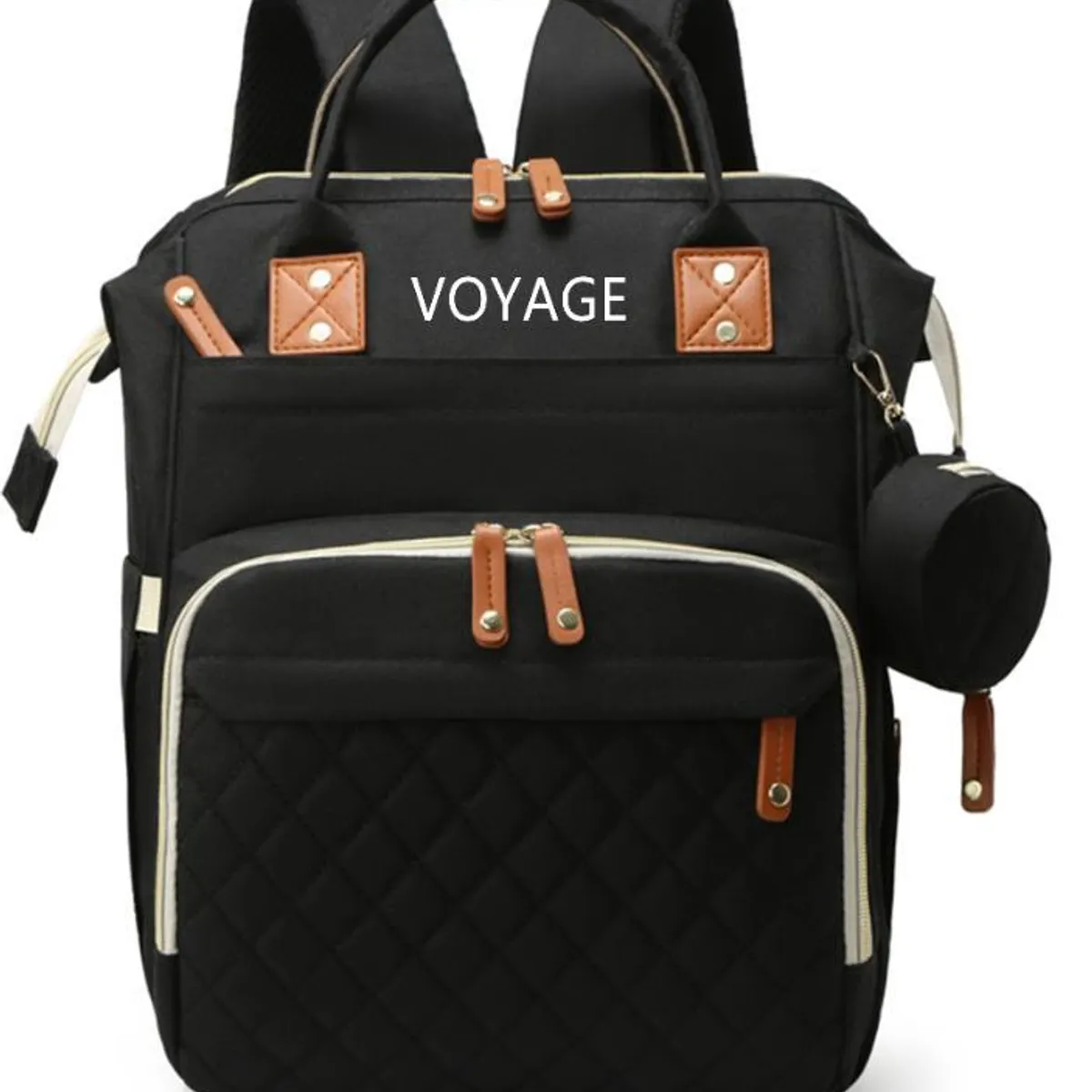 VOYAGE - Mochila Pañalera Maternal 3 en 1 Black