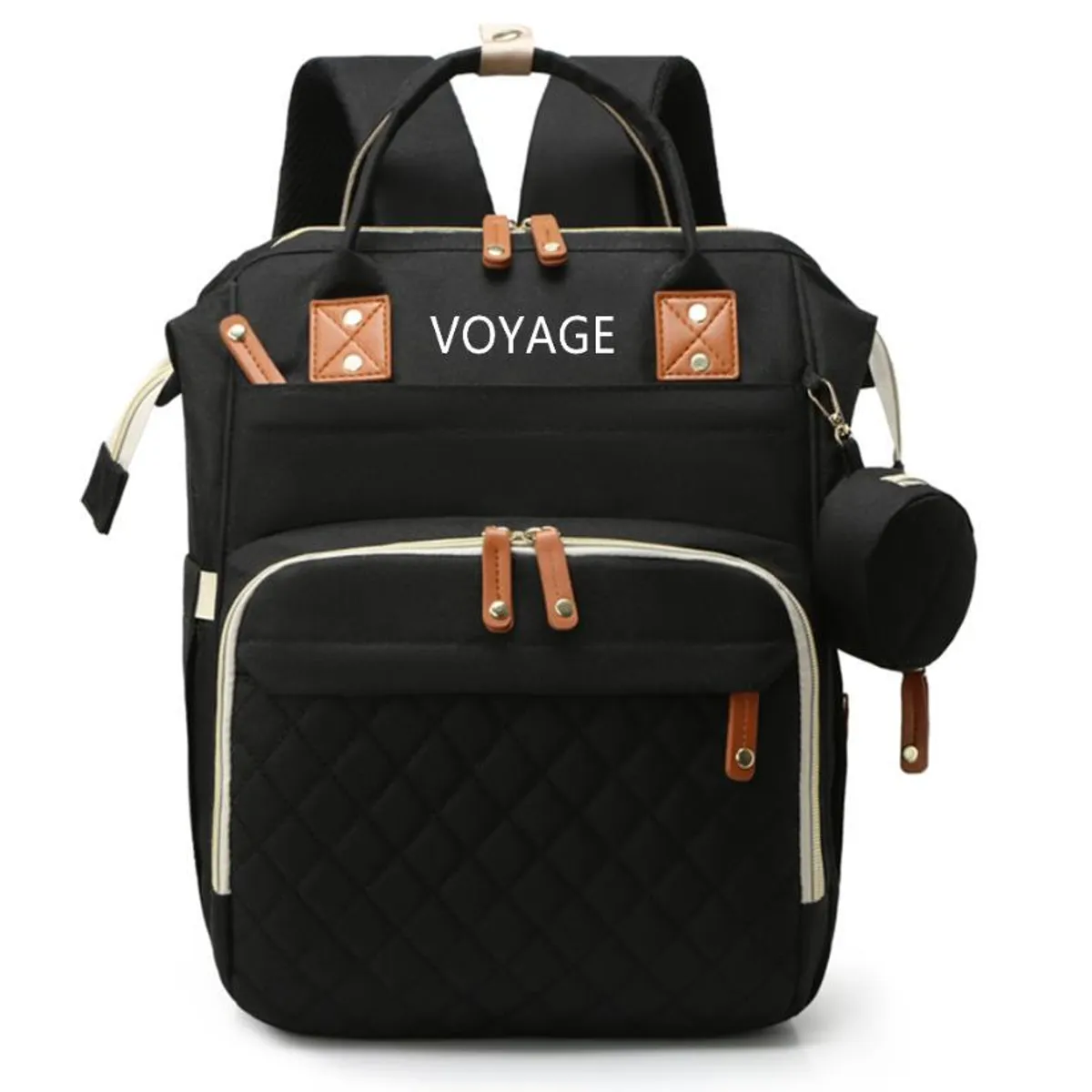 VOYAGE - Mochila Pañalera Maternal 3 en 1 Black