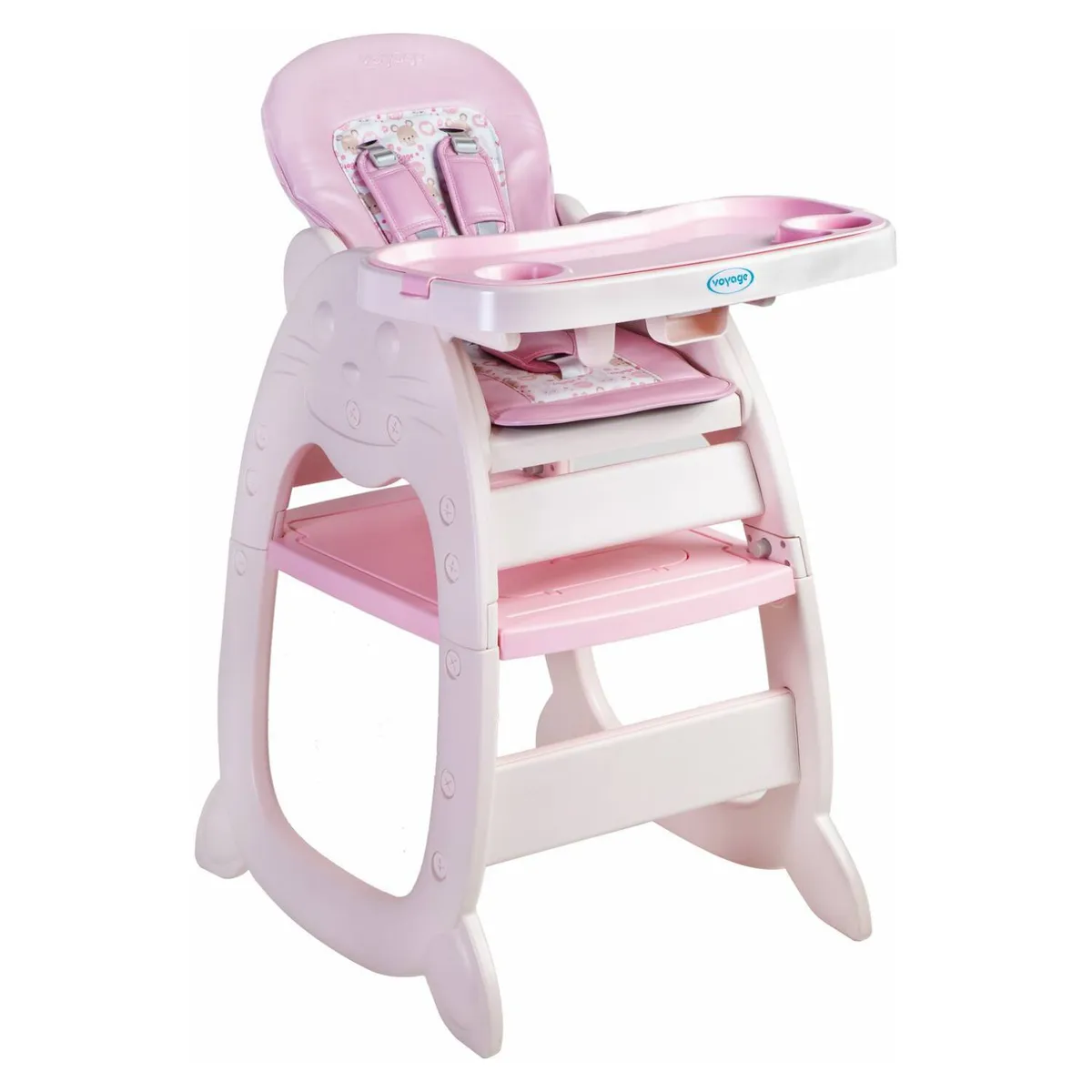VOYAGE - Silla de comer cat love sit-up  pink