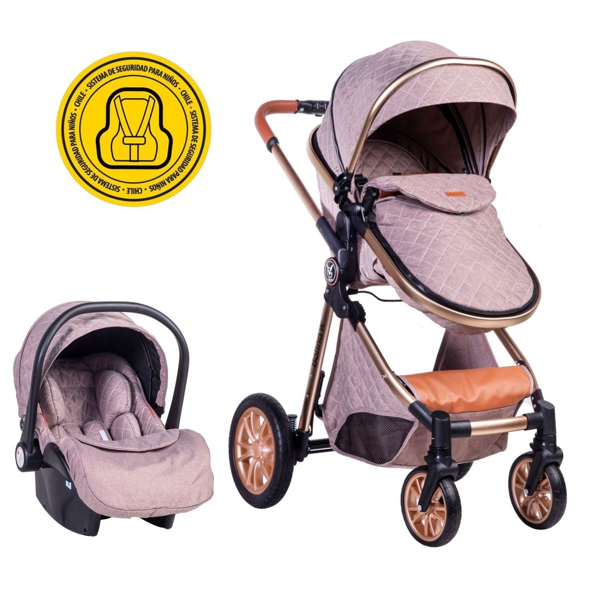 VOYAGE - Coche Travel System Bolina Kaki