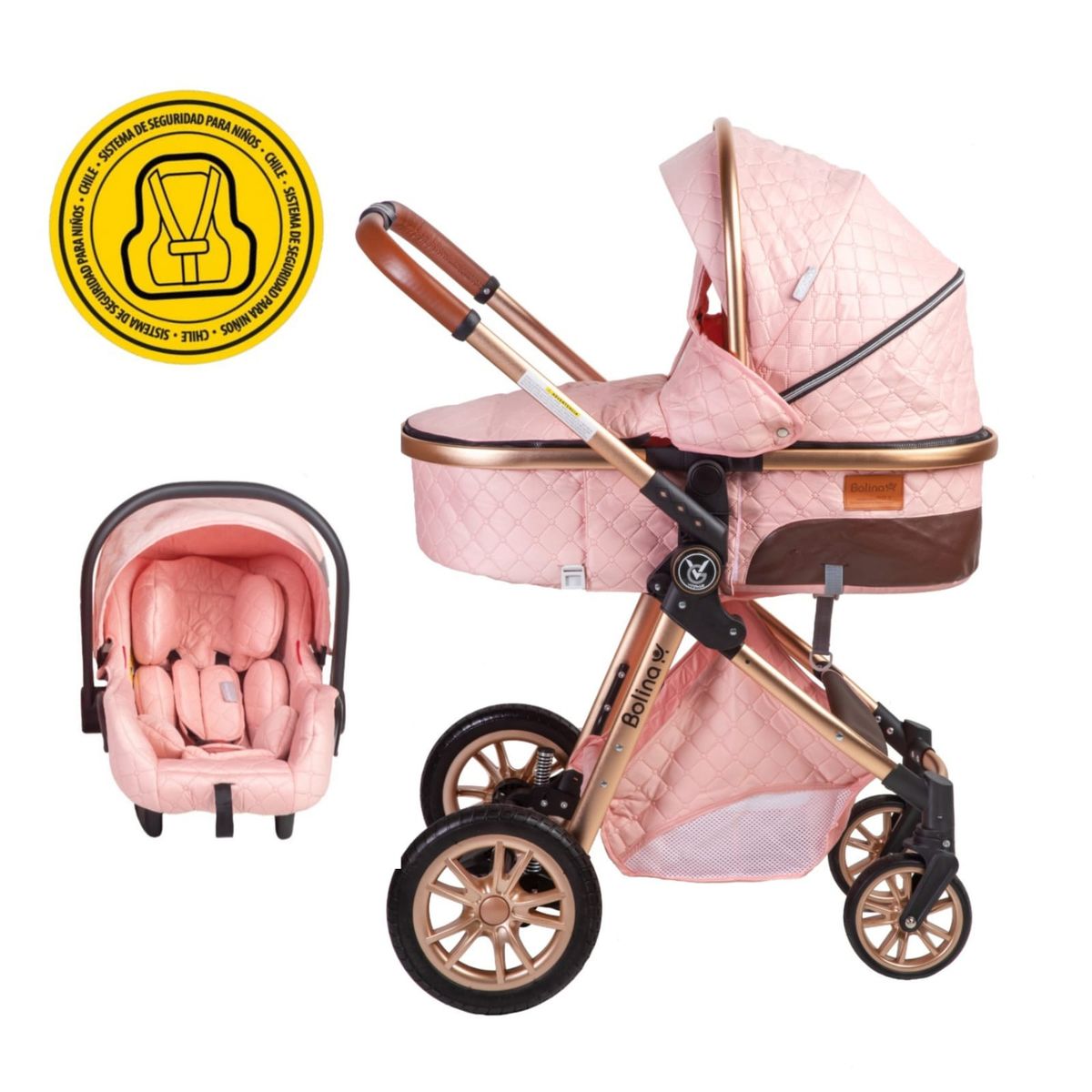 VOYAGE - Coche Travel System Bolina Pink