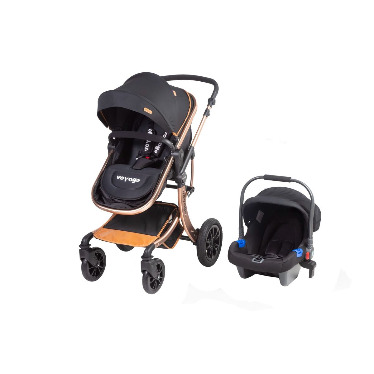 VOYAGE - Coche Travel System Genova Black