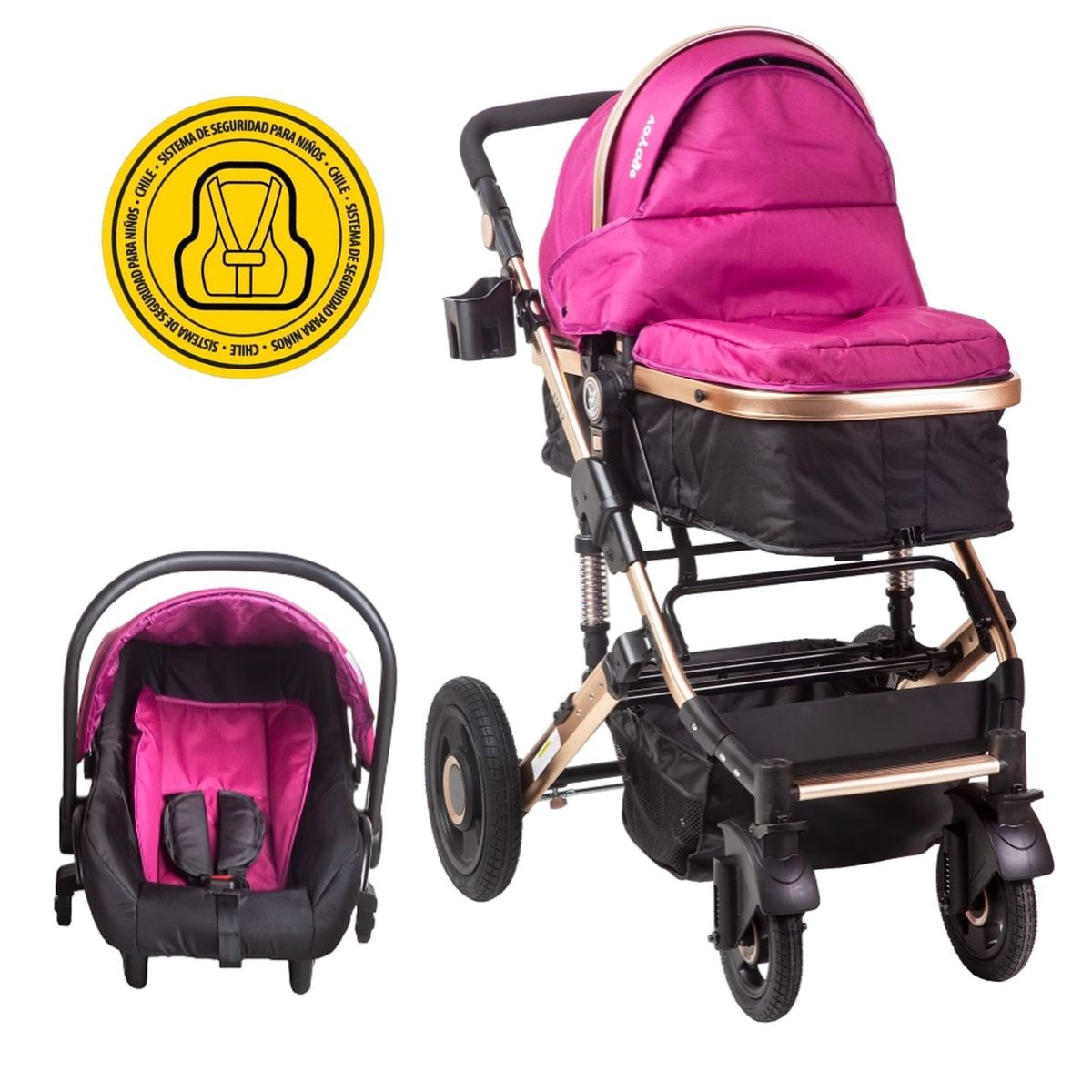 VOYAGE - Coche Travel System Seul Pink