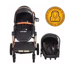 VOYAGE - Coche Travel System Top Rider Black